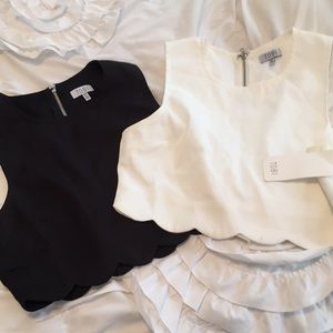 Tobi Scalloped Crop Top Bundle